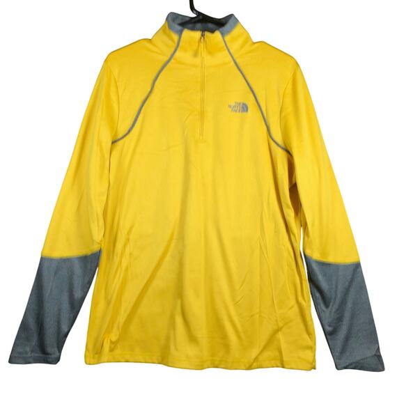 The North Face Womens Jacket Yellow Canyonlands Zip Lightweight Fleece XL - Picture 1 of 12